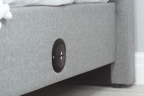 Plaza Fabric Tv Bed Grey